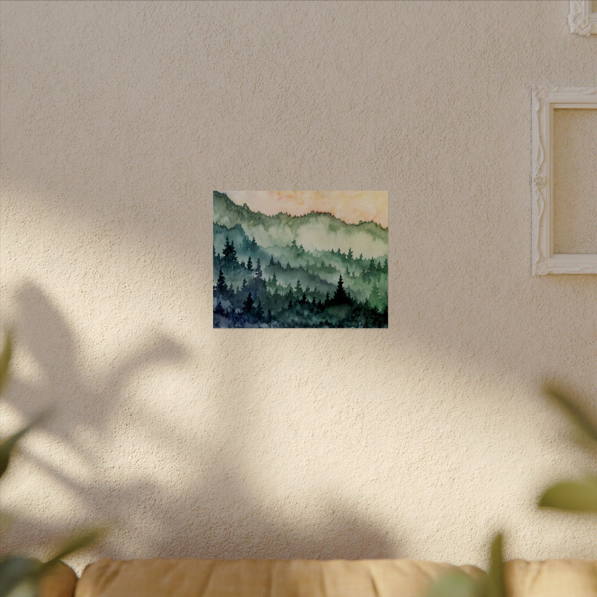 Northwest Foothills, Watercolor Print on Textured Watercolor Matte Paper