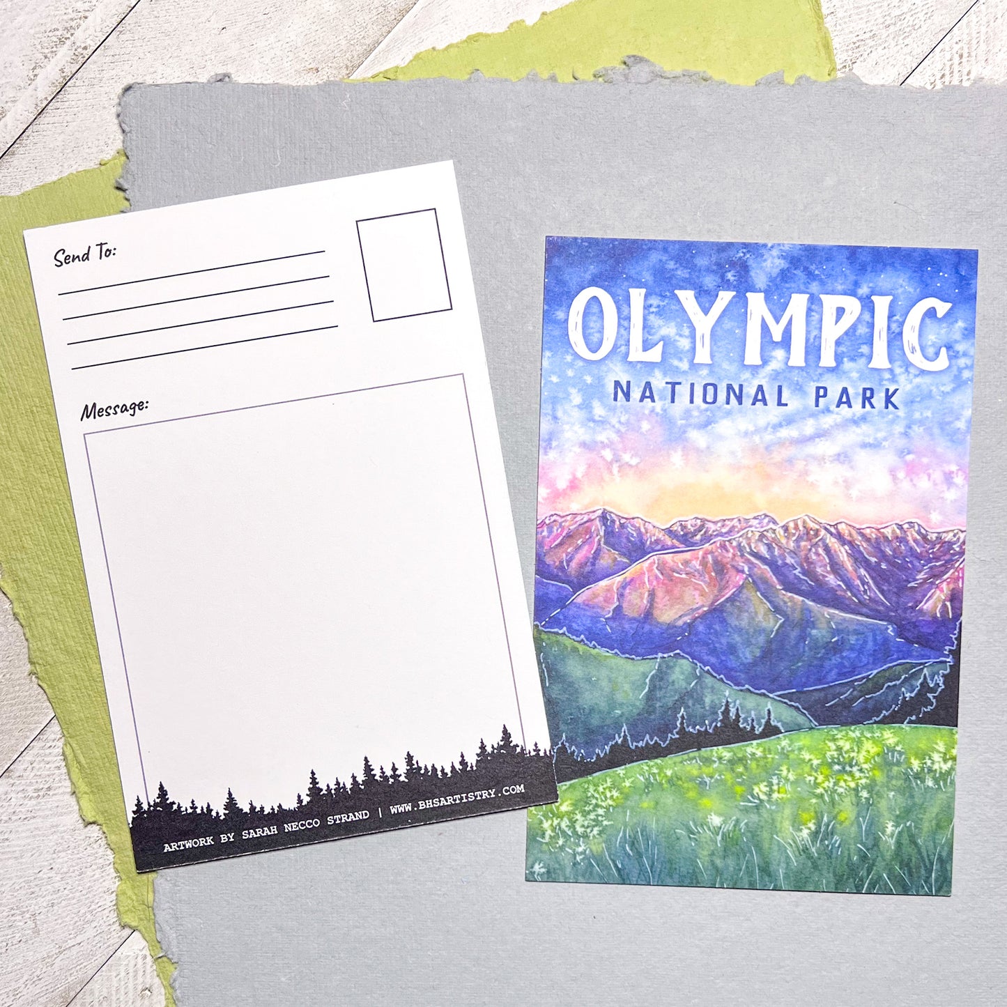 Olympic National Park Washington, 4"x6" Matte Postcard