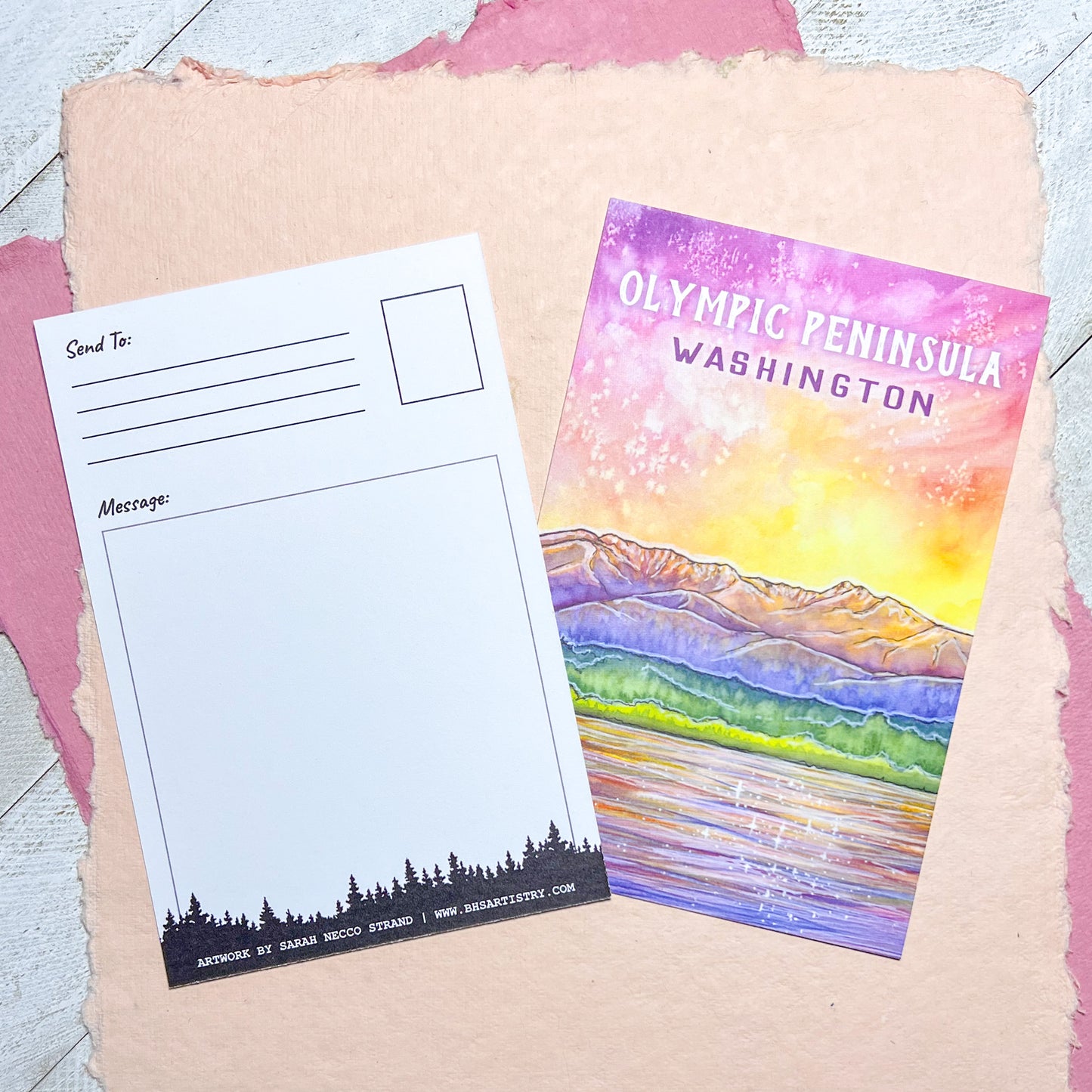 Olympic Peninsula Washington, 4"x6" Matte Postcard