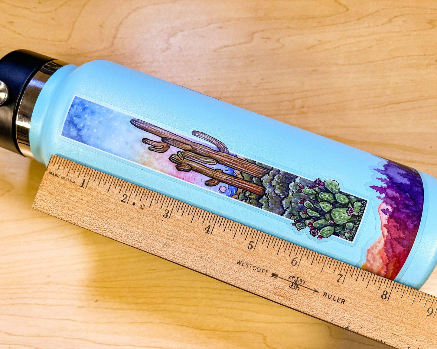 Sedona Desert Tallscape™ Sticker, 1.5”x7" Clear Vinyl