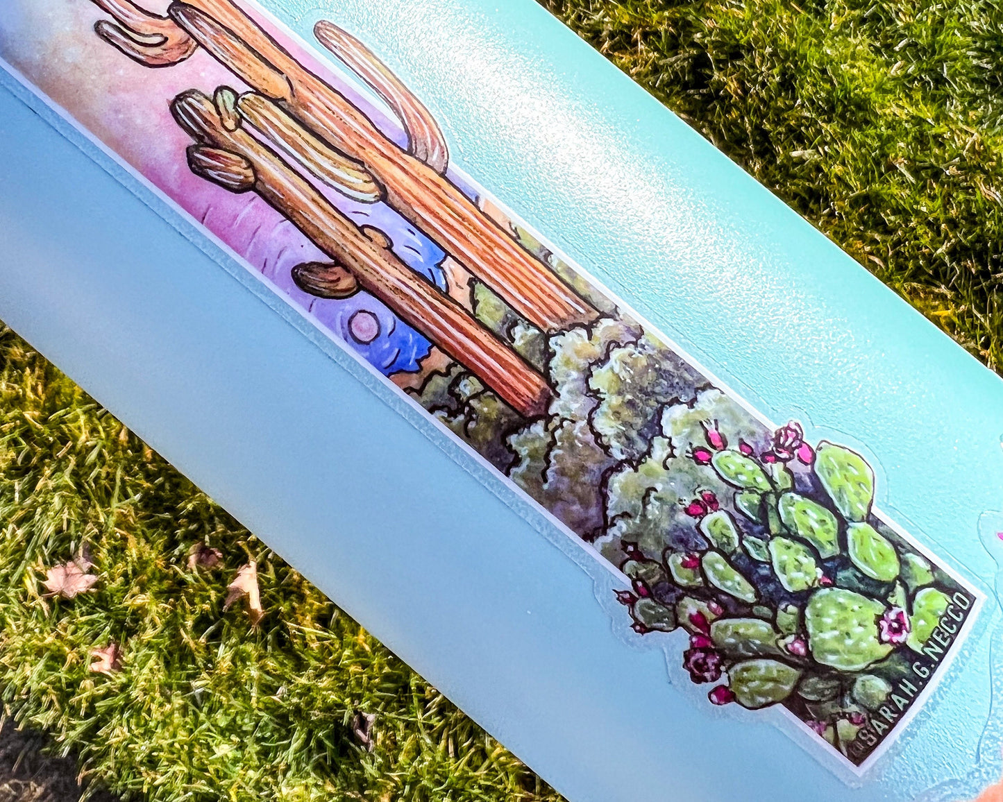 Sedona Desert, Shorty Tallscape™ Sticker 1.5”x5" Clear Vinyl Die Cut Sticker