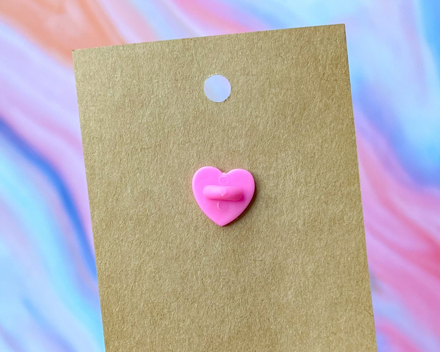 Limited Edition* Dahlia Cafe la Lait, 1.5” Fluorescent Pink Acrylic Pin with Rubber Clutch, Wearable Watercolor Art