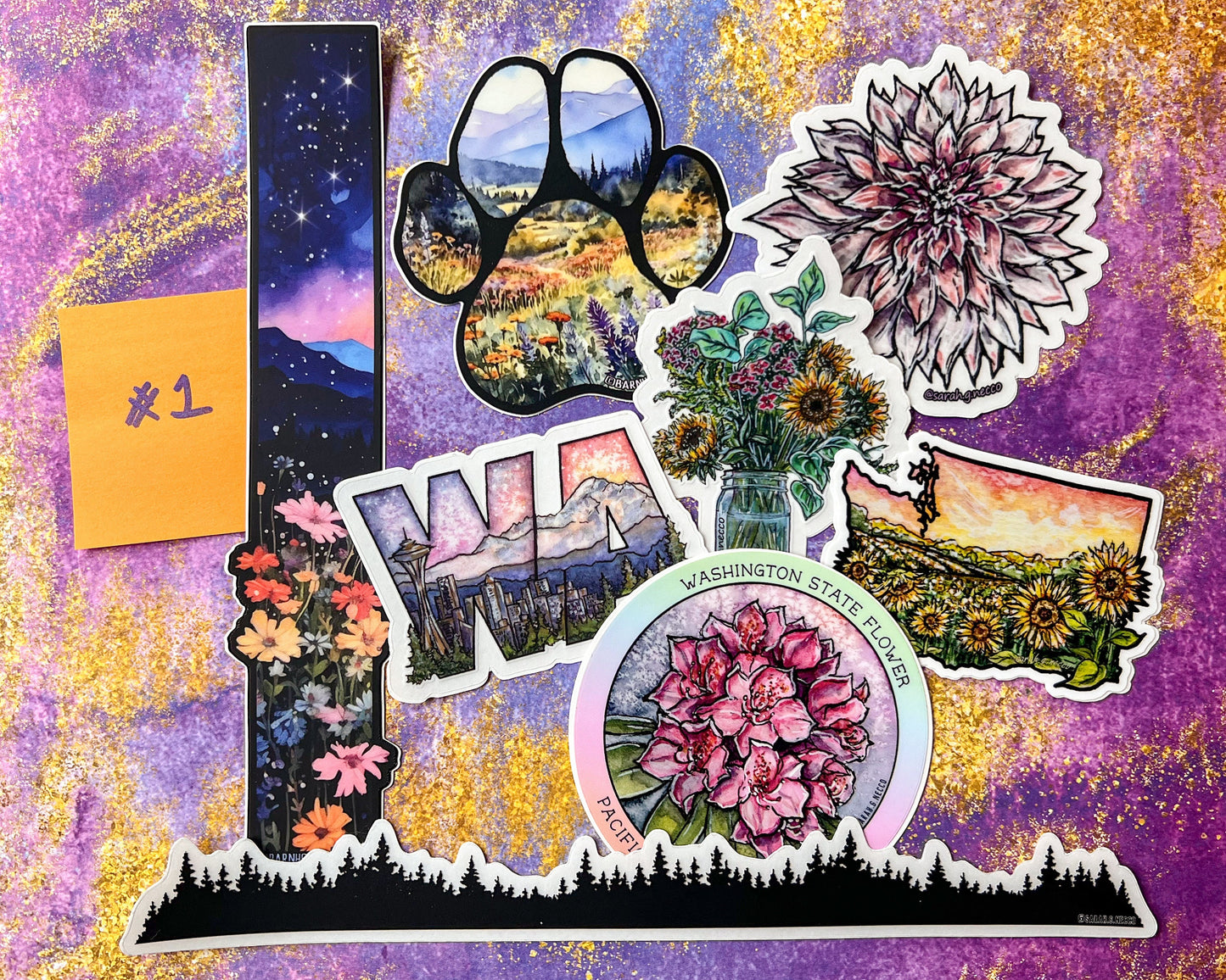 STICKER SET Bundle #1, Waterproof & Dishwasher Safe, Various sizes, styles, and designs!
