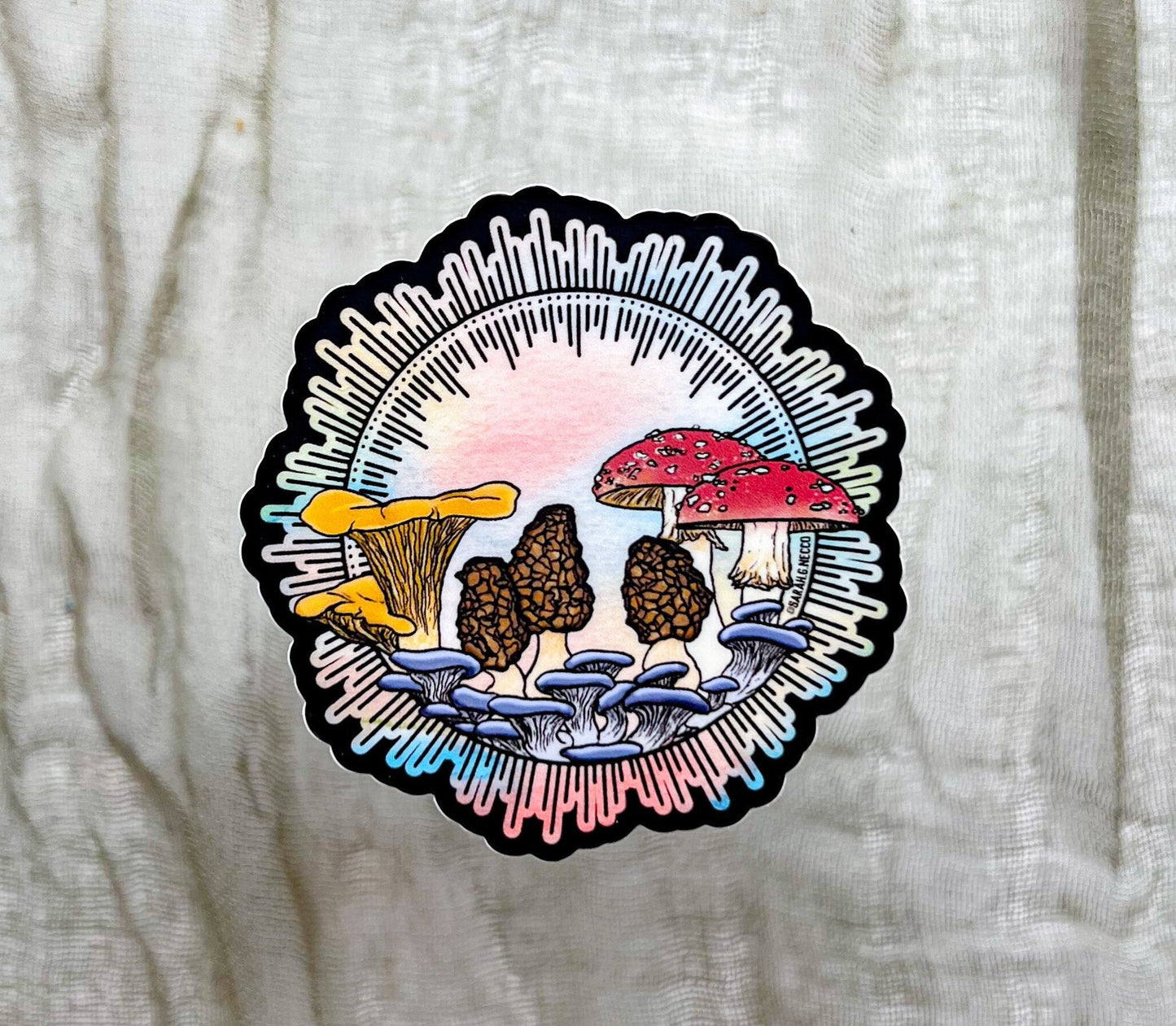 PNW Mushrooms, 3" Vinyl Sticker