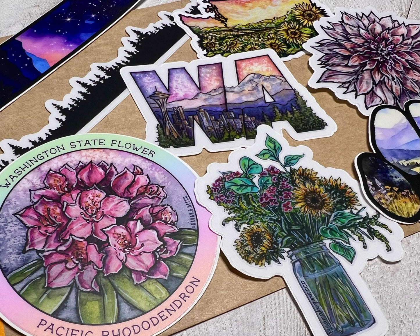STICKER SET SALE! Bundle #2, Waterproof & Dishwasher Safe, Various sizes, styles, and designs!