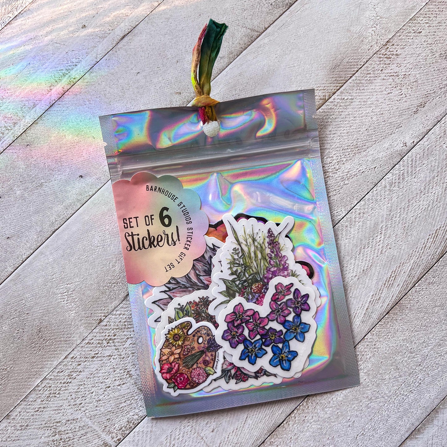 Packaged Sticker Gift Sets, Waterproof & Dishwasher Safe Stickers, Various sizes, styles, and designs!