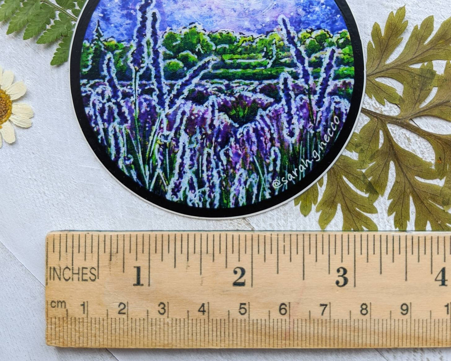 Lavender Galaxy, 3" Circle Vinyl Sticker