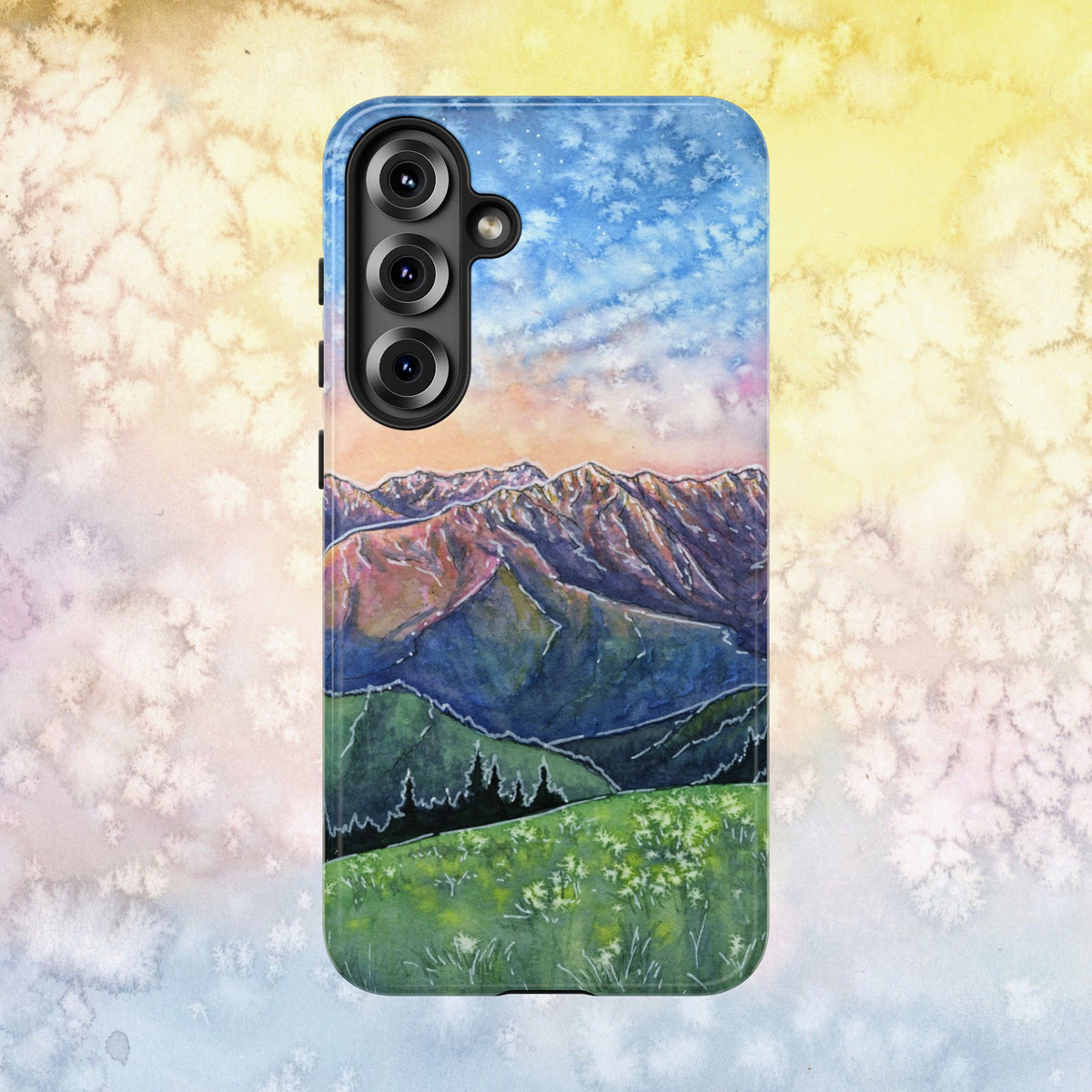 Olympic National Park Watercolor Art, Tough Phone Cases for iPhone, Google, Samsung
