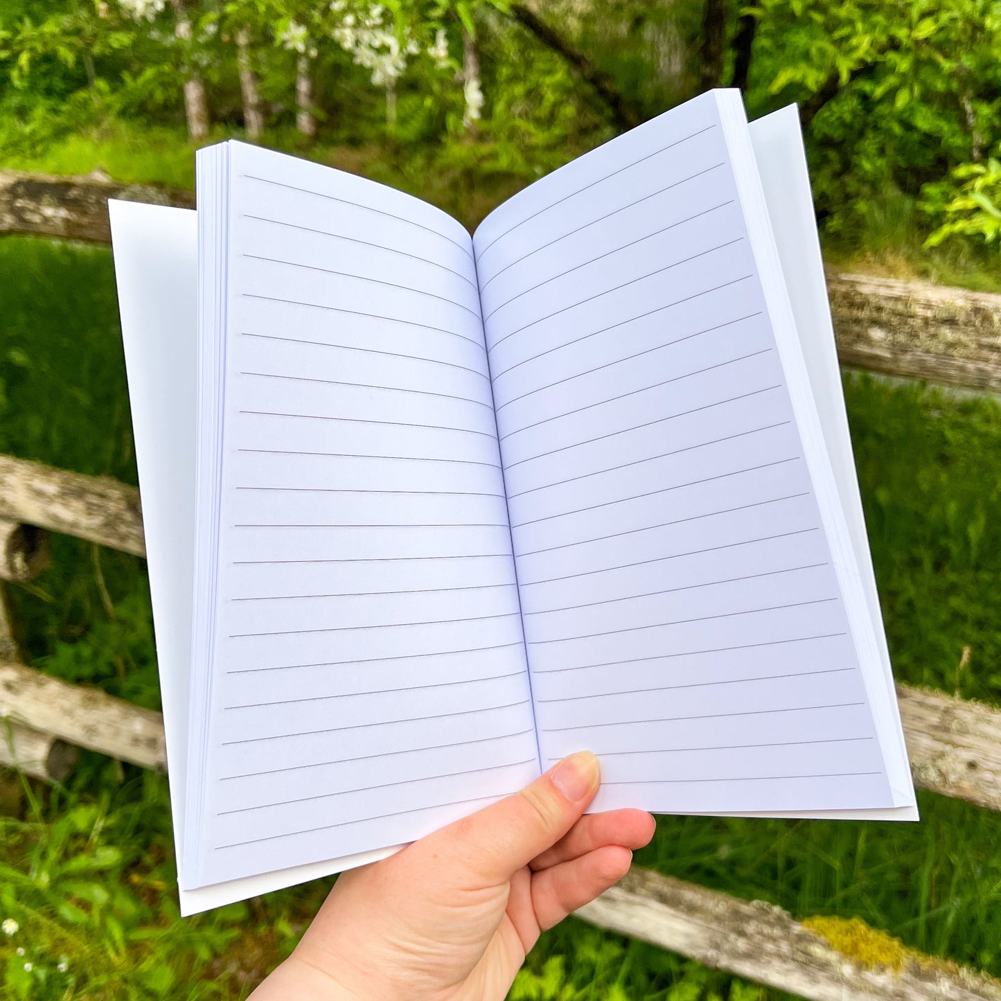Journal - Watercolor Art Cover, 8”x5.5” 80 Page Softcover Notebook