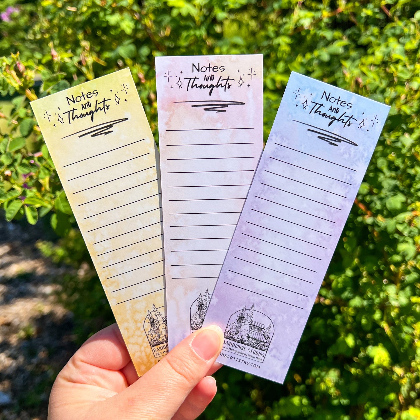 Wildflower Watercolor Art Bookmarks, 2”x6” Glossy Card Stock
