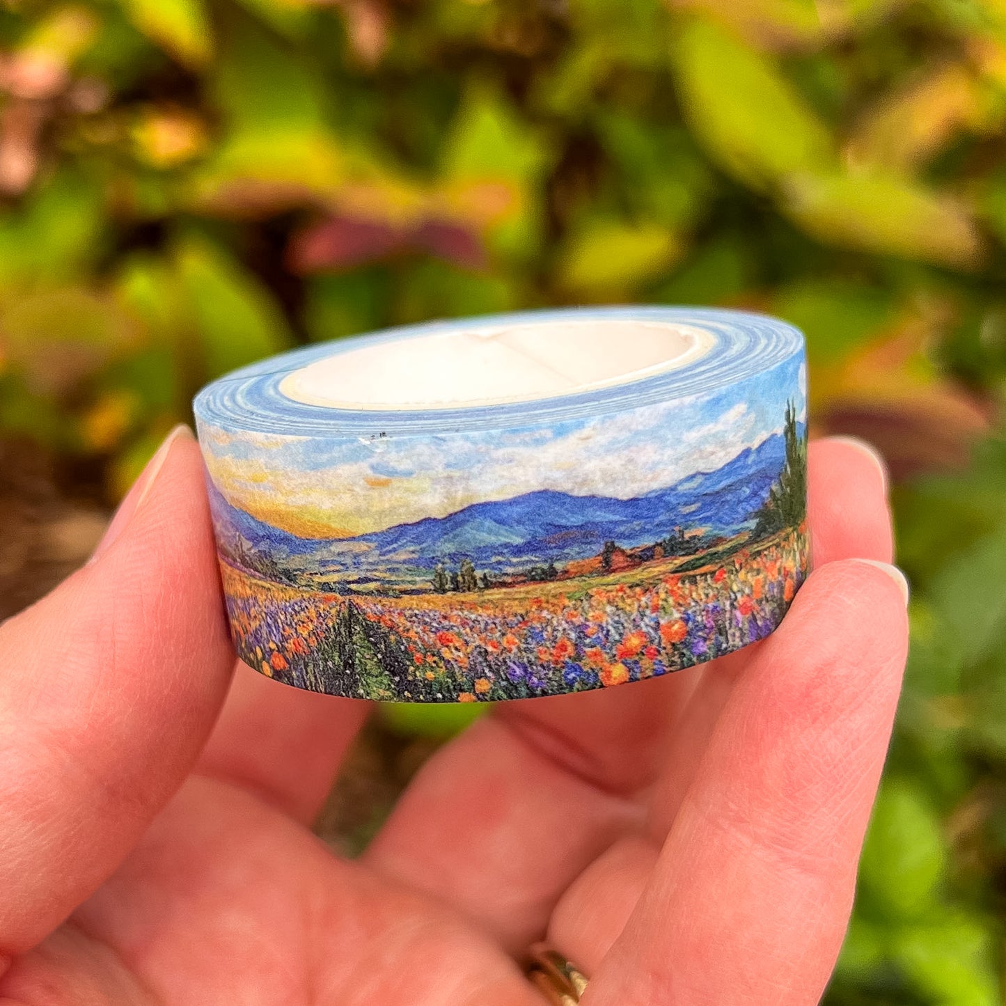 Impressionist Art Landscape Washi Tape, Seasons Collection, 2cm x 10m Rolls