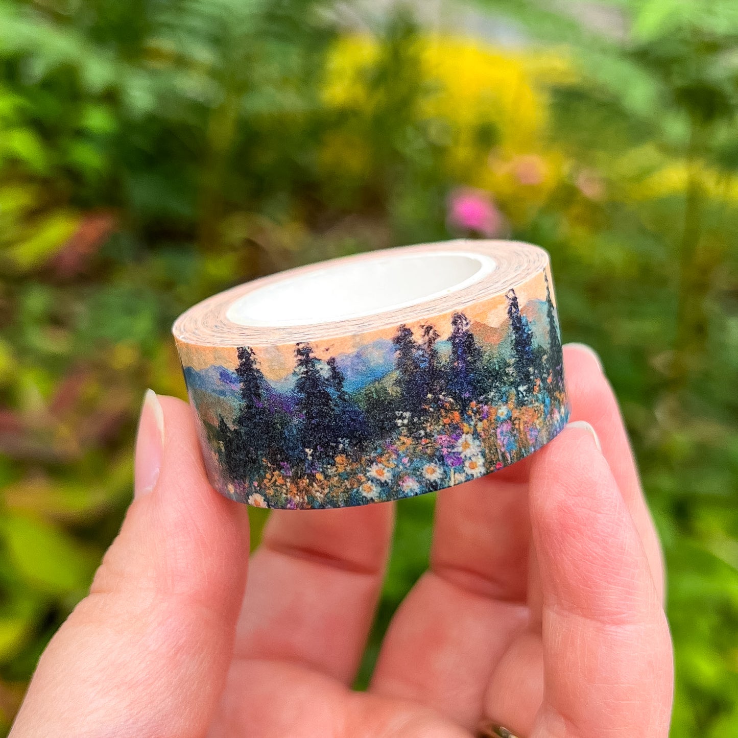 Impressionist Art Landscape Washi Tape, Seasons Collection, 2cm x 10m Rolls
