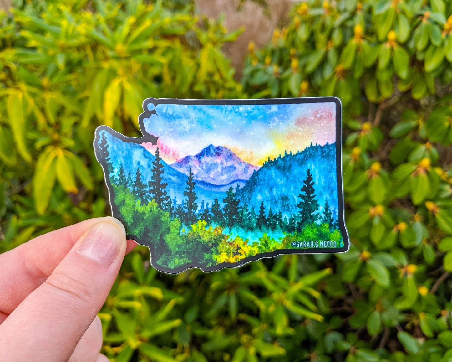 Mt. Rainier National Park WA, 3.5" Vinyl Die-Cut Sticker